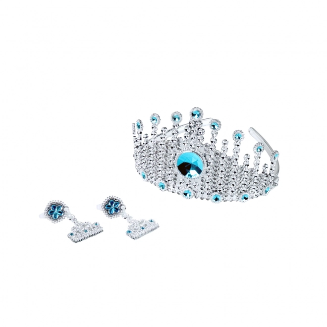 Winter Kingdom Princess Crown with Earrings