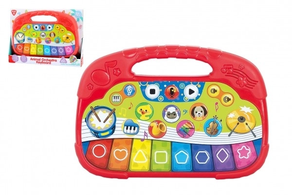 Animal Sounds Plastic Piano for Toddlers