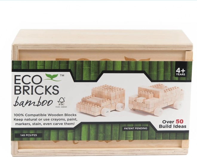 Kit de construction en bois 145 pièces en boîte