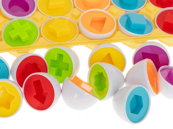 Educational Puzzle Matching Egg Shapes Set of 12