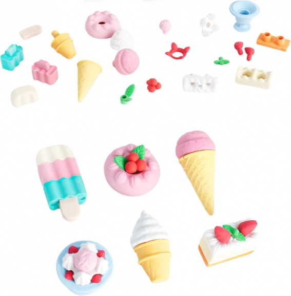 Sada gum na gumování Sweets 6 ks