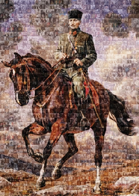 Art Puzzle Mustafa Kemal Atatürk on Horse 1000 Pieces