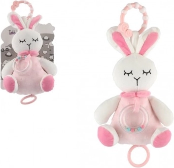 musical plush bunny 18 cm with rattle