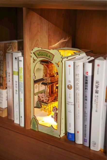 Falling Sakura Bookend 3D Puzzle