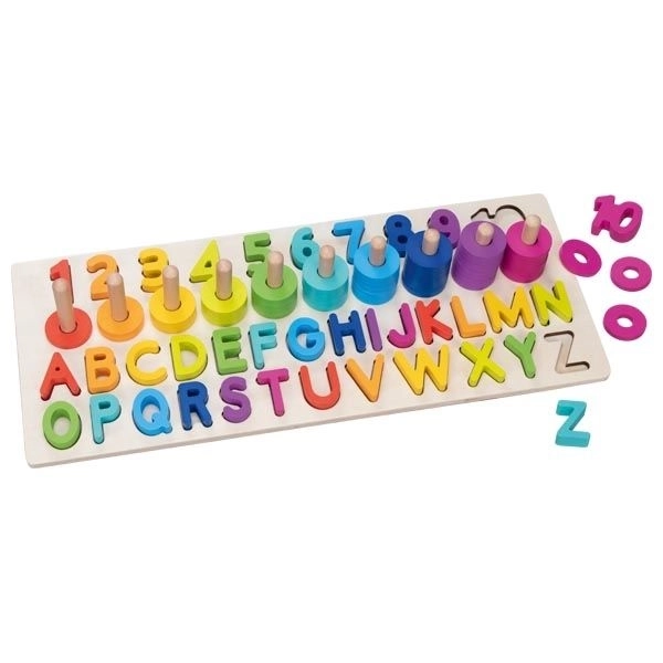 Montessori Alphanumeric Puzzle with Letters and Numbers