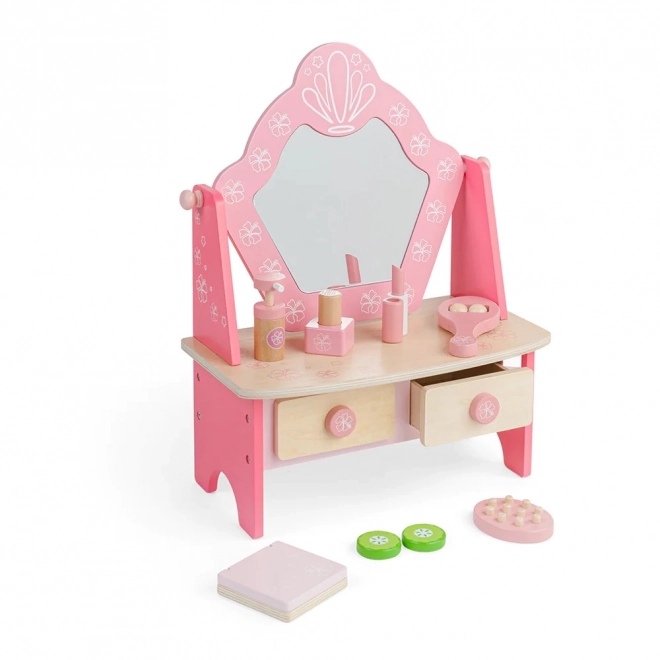 Bigjigs Wooden Vanity Table Pink