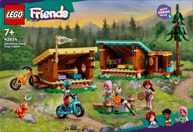 Cozy Summer Camp Cabins Friends Set