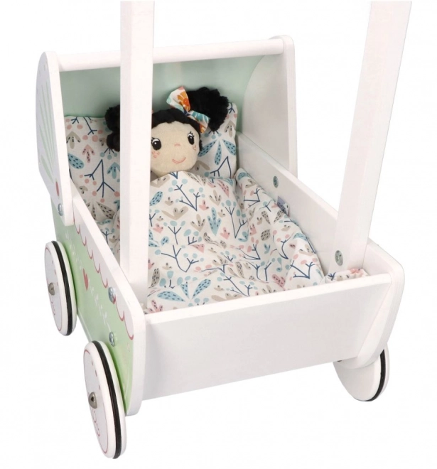 Wooden Doll Stroller