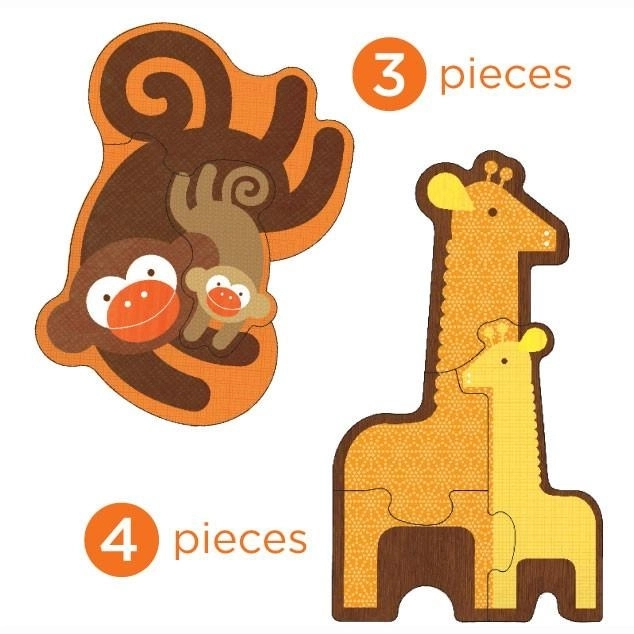 Safari Baby Animals First Puzzle by Petit Collage