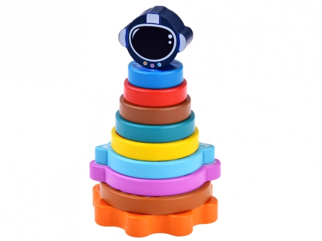 Wooden Planet Stacking Tower