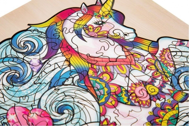 Wooden Unicorn Puzzle