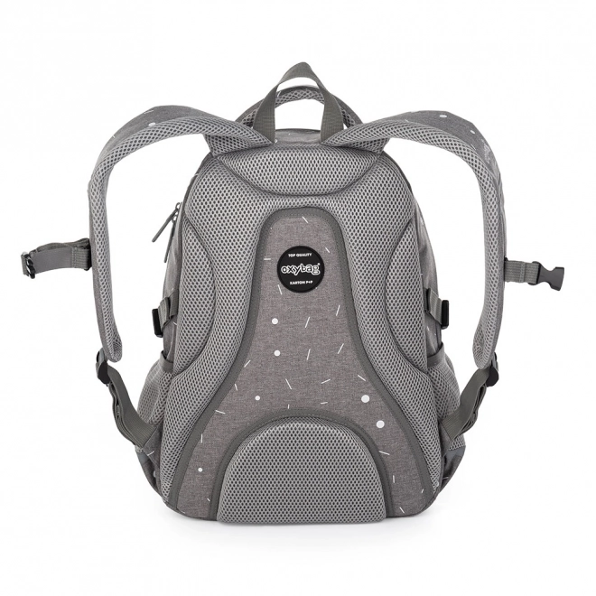 Oxy Scooler Student Backpack - Grey Geometric