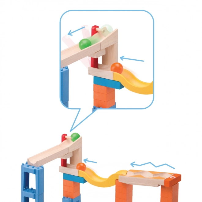 Wonderworld Trix Magic Bridge Wooden Marble Run