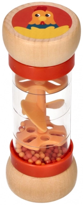 Wooden Rainmaker with Chicken by Adam Toys