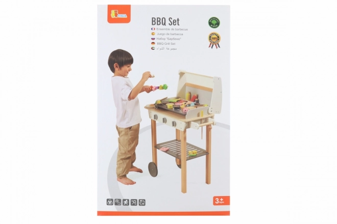 Wooden Grill Set with Accessories