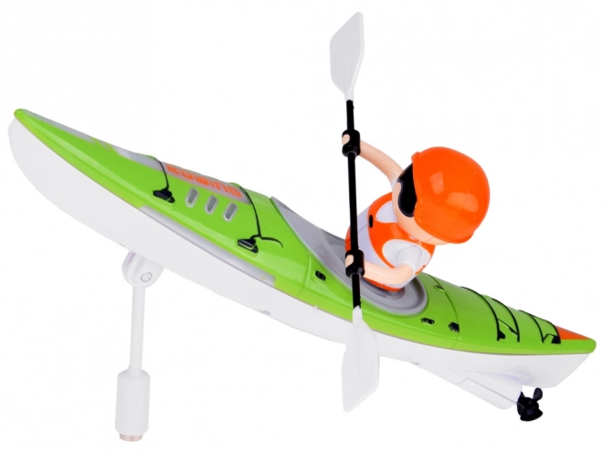 Remote Controlled LED Kayak with Oarsman Toy