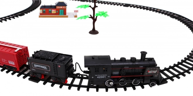 Train Set with Smoke and Sound 2 Loops