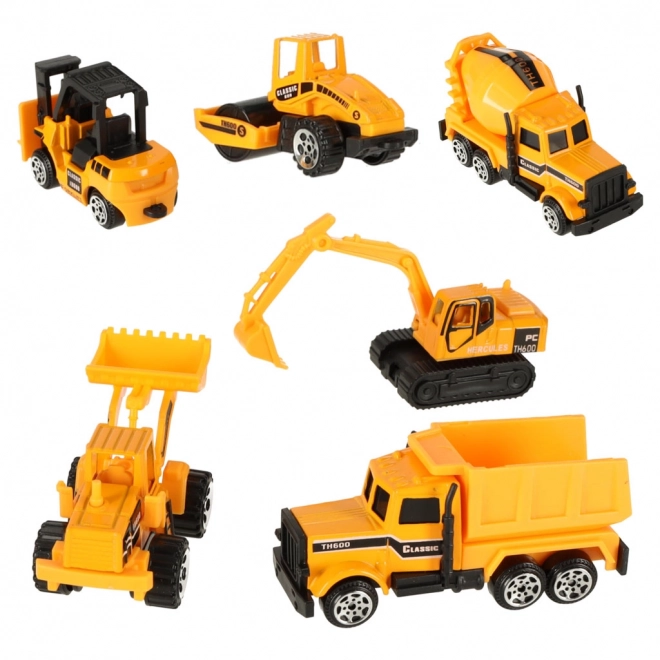 Construction Machinery 6-Piece Vehicle Set