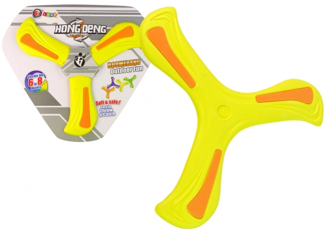 Flying Boomerang Disk for Kids Yellow