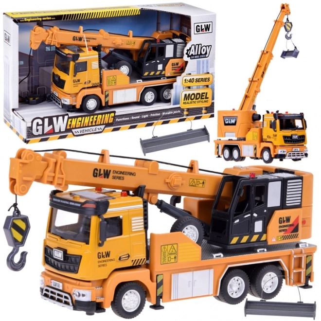 Crane Truck with Sound and Lights