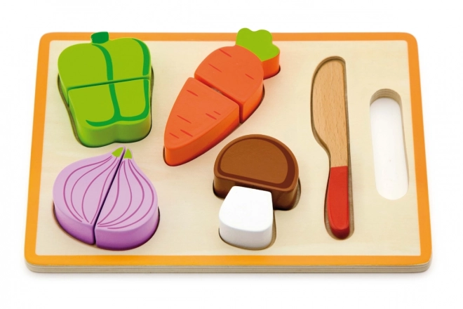 Wooden Cutting Play Set - Vegetables