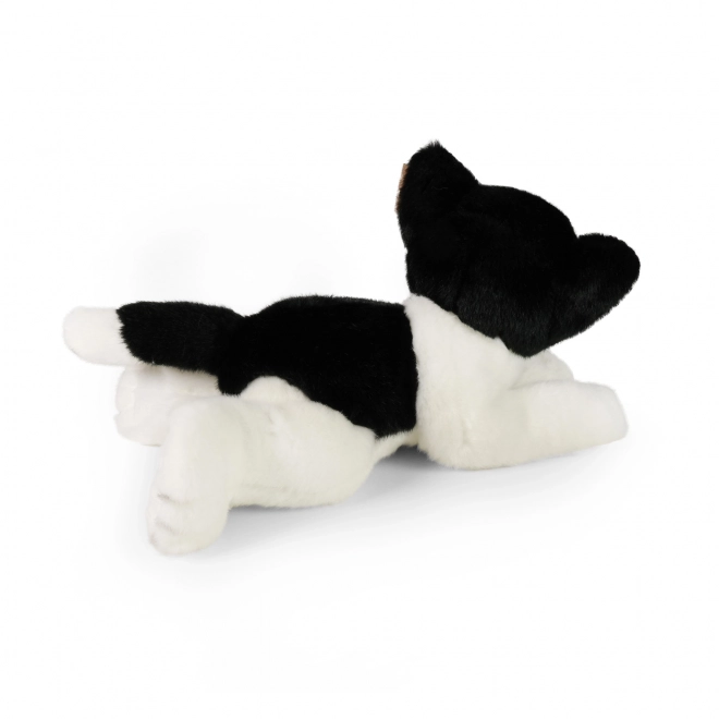 Plush White and Black Cat 30 cm Eco-Friendly