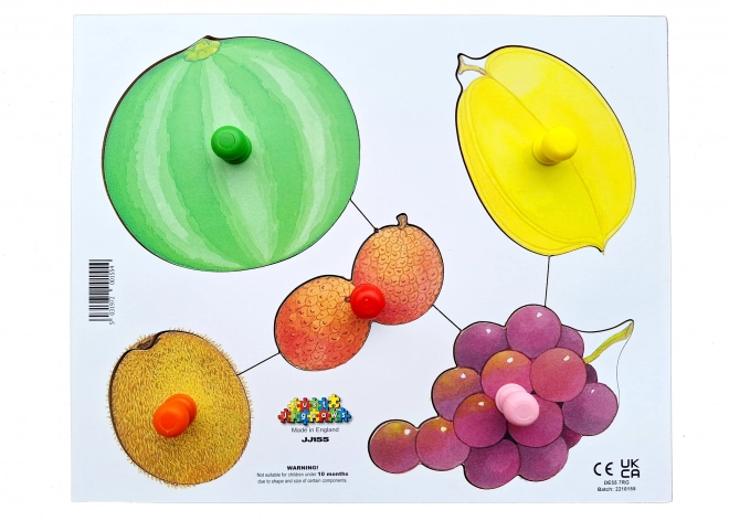 Just Jigsaws Wooden Puzzle - Slicing and Peeling Fruits