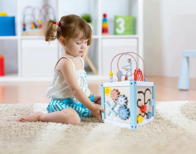 Wooden Activity Cube