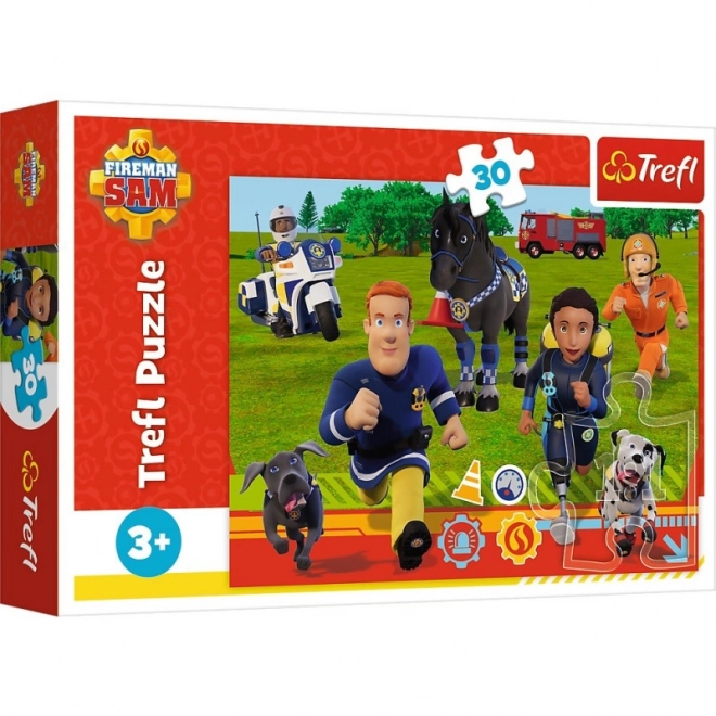 Fireman Sam Ready to Help 30-Piece Puzzle