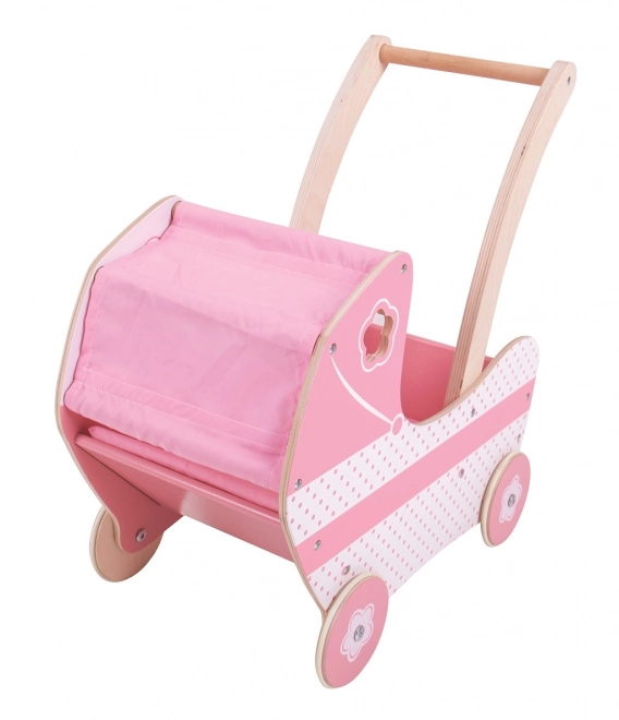 Wooden Doll Pram by Bigjigs Toys