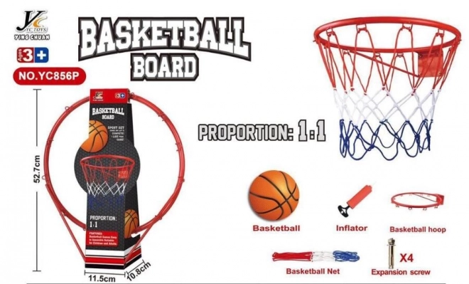 Metal Basketball Hoop Set for Kids