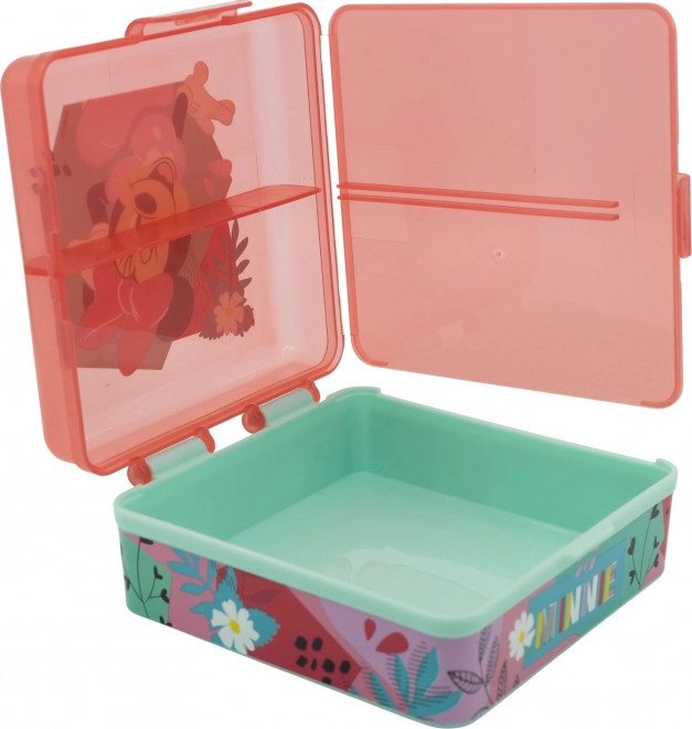 Square Multi Lunch Box Minnie Mouse