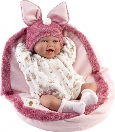 Realistic Baby Doll with Sounds and Soft Fabric Body - Llorens