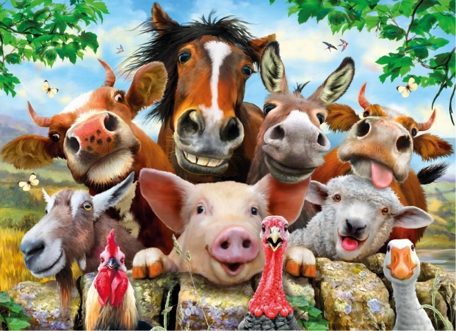 A cheerful farm as decoration and fun