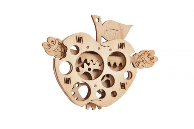 Mechanical Puzzle Apple with Worm