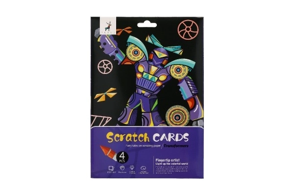 Color Scratch Art Sheets Transformers