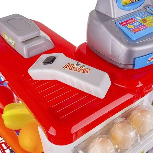 Children's Supermarket Checkout Set with Shopping Cart