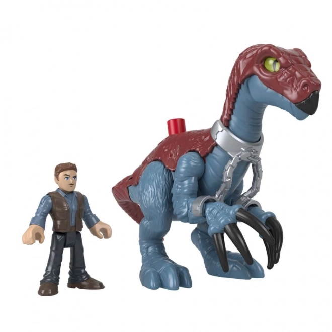 Jurassic World Imaginext Therizinosaurus and Owen Figure Set