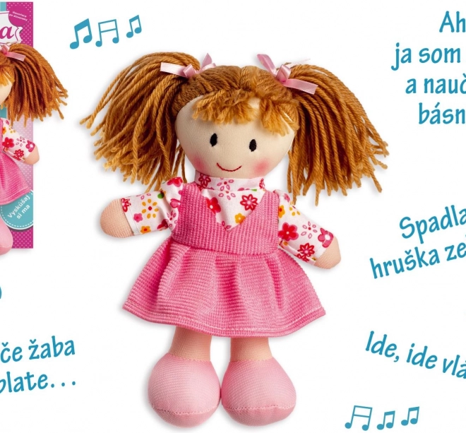Poupée en peluche Ani0dka 20 cm, parlant slovaque