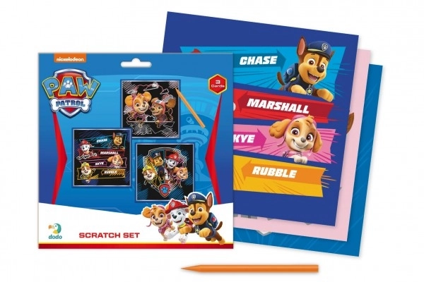 Paw Patrol Color Scratch Art Set