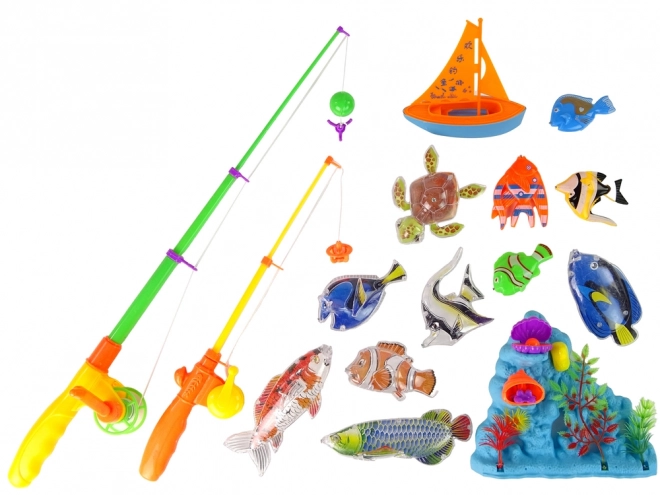 Fishing Game Set with Boat