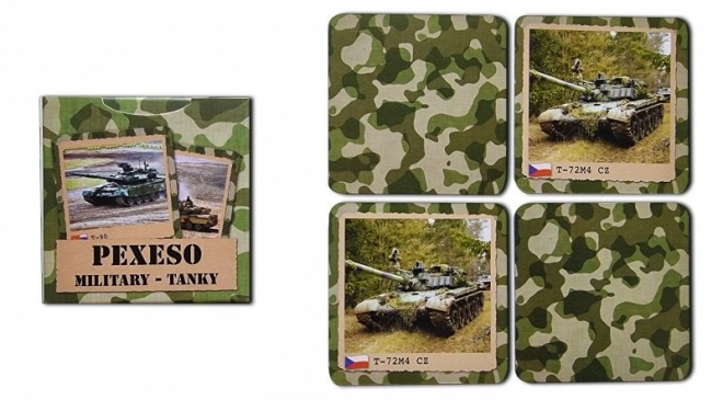 Retro Memory Game Military Tanks