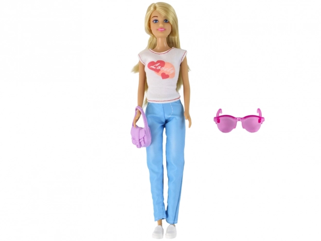 Anlily Doll with Long Blonde Hair and Fashion Accessories