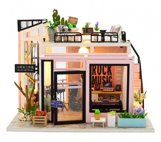 Miniature Dollhouse Musical Studio