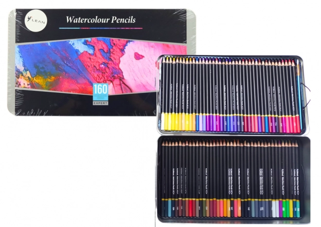 Large Set of Water-Soluble Colored Pencils