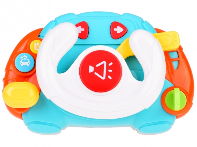 Interactive Sensory Steering Wheel for Kids with Light and Sound