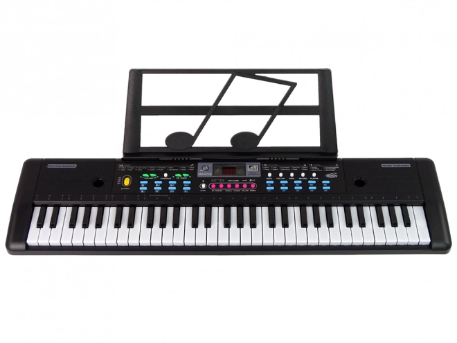Children's Keyboard with Microphone and Sheet Music Stand