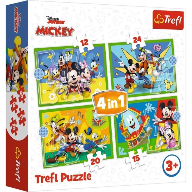 Mickey Mouse Clubhouse Friends Puzzle Set 4-in-1