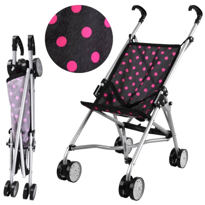 Lightweight doll stroller – Black