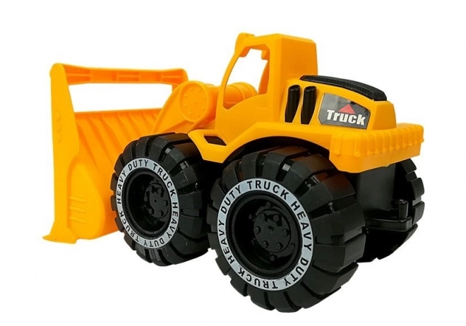 Dump Truck with Trailer and Bulldozer Construction Set